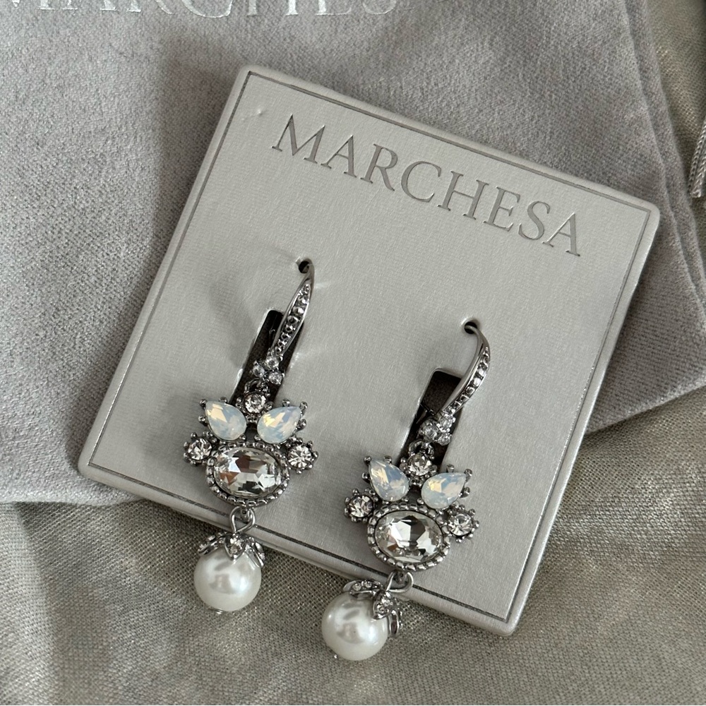 Marchesa Drop Bridal Earrings NEW